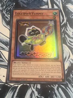 YUGIOH LOLLIPOP YUMMY ULTRA RARE 1ST NEAR MINT JUSH-EN018 - Image 1