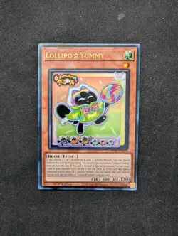 YUGIOH LOLLIPOP YUMMY ULTRA RARE 1ST NEAR MINT JUSH-EN018 - Image 1