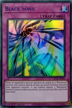 DLCS-EN032 BLACK SONIC BLUE ULTRA RARE 1ST EDITION YuGiOh CARD - Image 1