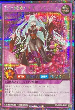 Yugioh Card RD/S223-JP003 Flower Fang Splendid Meika Etranze | Secret Japanese - Image 1