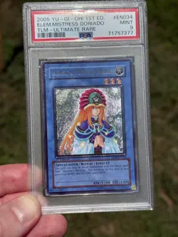YUGIOH! EURO Elemental Mistress Doriado TLM-EN034 Ultimate Rate 1st Ed PSA 9 - Image 1