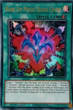 DLCS-EN044 RANK-UP-MAGIC QUICK CHAOS ULTRA RARE 1ST EDITION YuGiOh CARD - Image 1