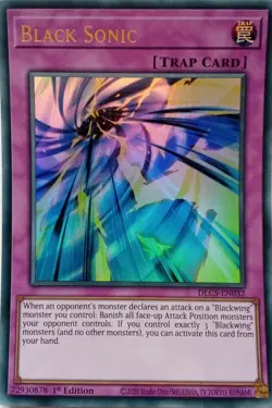 DLCS-EN032 BLACK SONIC ULTRA RARE 1ST EDITION YuGiOh CARD - Image 1