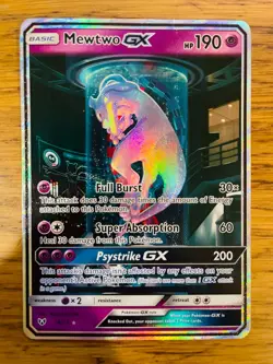 MP! Mewtwo GX (78/73) Shining Legends Secret Rare Holo Pokemon Card! FAST P&P! - Image 1