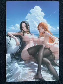 Matchmaker 2 Spicy Waifu NSFW A5 Sizes Card Board Boa Hancock Nami Redeem 14 - Image 3