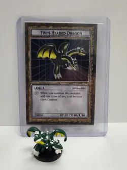 Yu-Gi-Oh Dungeon Dice Monsters - Figure & Card - Twin-Headed Dragon - Image 1