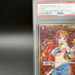 2024 One Piece Card Nami ST01-007 GOLD SP Storage Box Set Promo PSA10 JP - Image 4