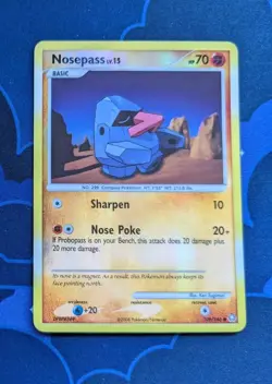 Nosepass 109/146 Pokemon Card Reverse Holo Pokemon TCG DP Legends Awakened NM - Image 1