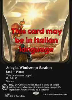 MTG ADAGIA, WINDSWEPT BASTION 277 EXC - ADAGIA, BALUARDO VENTOSO - EOE X IT - Image 1