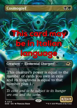 MTG COSMOGOYF 313 EXC - COSMOGOYF - EOE X IT - MAGIC - Image 1
