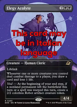 MTG ELEGY ACOLYTE 293 EXC - ACCOLITA DELL’ELEGIA - EOE X IT - MAGIC - Image 1