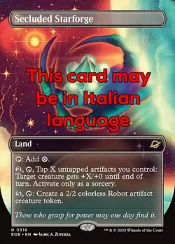 MTG SECLUDED STARFORGE 316 EXC - FUCINA ASTRALE ISOLATA - EOE X IT - MAGIC - Image 1