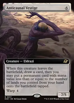 MTG ANTICAUSAL VESTIGE 317 EXC - VESTIGIO ANTICAUSALE - EOE X EN - MAGIC - Image 1