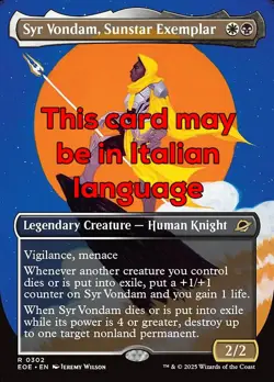 MTG SYR VONDAM, SUNSTAR EXEMPLAR 302 EXC - ESEMPIO DELLA STELLA MADRE EOE X IT - Image 1