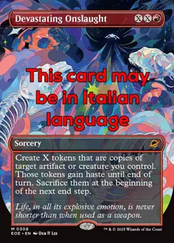 MTG DEVASTATING ONSLAUGHT 308 EXC - ASSALTO DEVASTANTE - EOE X IT - MAGIC - Image 1