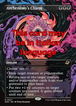 MTG ARCHENEMY's CHARM 307 FOIL EXC - AMULETO DELL’ARCINEMICO - EOE X IT - MAGIC - Image 1