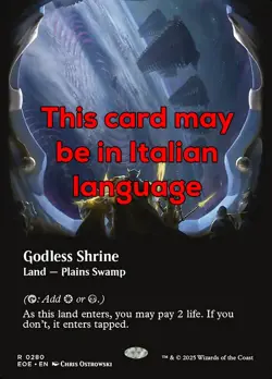 MTG GODLESS SHRINE 280 EXC - SANTUARIO SENZA DIO - EOE X IT - MAGIC - Image 1