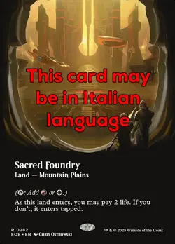 MTG SACRED FOUNDRY 282 EXC - FONDERIA SACRA - EOE X IT - MAGIC - Image 1