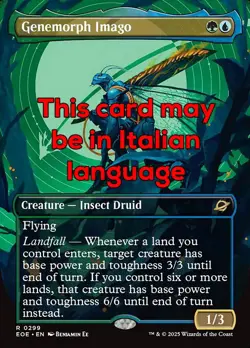MTG GENEMORPH IMAGO 299 EXC - IMAGO MUTAGENI - EOE X IT - MAGIC - Image 1