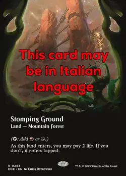 MTG STOMPING GROUND 283 EXC - TERRENO CALPESTABILE - EOE X IT - MAGIC - Image 1