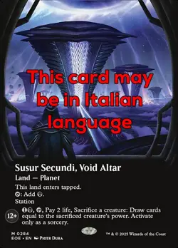MTG SUSUR SECUNDI, VOID ALTAR 284 EXC SUSUR SECUNDI, ALTARE DEL VUOTO EOE X IT - Image 1