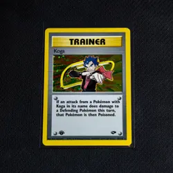 Vintage Pokemon TCG Gym Challenge - Koga 1st Edition Holo Rare - Near Mint - Image 1