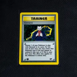 Vintage Pokemon TCG Gym Challenge - Giovanni 1st Edition Holo Rare - Near Mint - Image 1