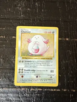 Pokemon Chansey Shadowless Base Set 3/102 Lp MP Nice English WOTC RARE HOLO - Image 1