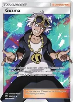 Guzma (Full Art, #143/147) - Holofoil SM - Burning Shadows LP Pokemon - Image 1