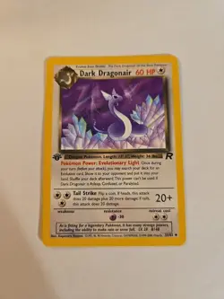 1st Edition Dark Dragonair 33/82 - Team Rocket Pokemon TCG Legendary Collection - Image 1