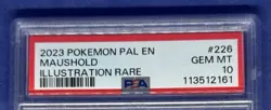 2023 POKEMON PAL EN-PALDEA EVOLVED ILLUSTRATION RARE #226 MAUSHOLD PSA 10 - Image 3