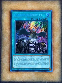 Yugioh Forbidden Droplet RA01-EN064 Secret Rare 1st Ed NM - Image 1