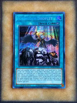 Yugioh Forbidden Droplet MP22-EN254 Secret Rare 1st Ed NM - Image 1