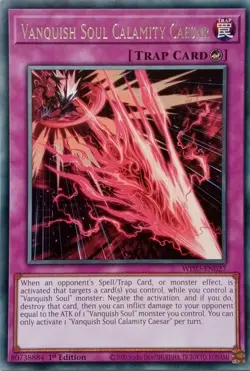 WISU-EN027 VANQUISH SOUL CALAMITY CAESAR RARE 1ST EDITION YuGiOh CARD - Image 1