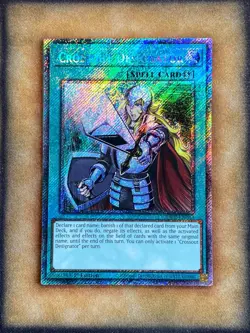 Yugioh Crossout Designator RA02-EN063 Platinum Secret Rare 1st Ed NM - Image 1