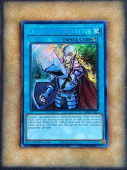 Yugioh Crossout Designator RA02-EN063 Secret Rare 1st Ed NM - Image 1