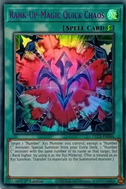 DLCS-EN044 RANK-UP-MAGIC QUICK CHAOS PURPLE ULTRA RARE 1ST EDITION YuGiOh CARD - Image 1