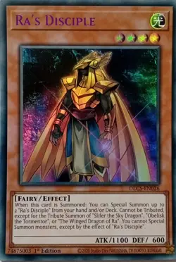 DLCS-EN026 RA'S DISCIPLE PURPLE ULTRA RARE 1ST EDITION YuGiOh CARD - Image 1