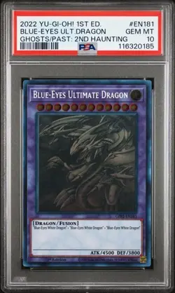 YuGiOh! Blue-Eyes Ultimate Dragon - GFP2-EN181 - GHOST RARE - PSA 10 - Image 1