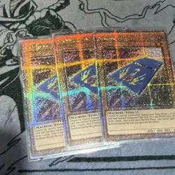 YuGiOh CARDCAR D 3x | PLAYSET | Quarter Century Secret Rare RA04-EN181 - Image 1