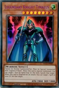 DLCS-EN001 LEGENDARY KNIGHT TIMAEUS PURPLE ULTRA RARE 1ST EDITION YuGiOh CARD - Image 1