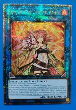 NM Yugioh Hiita the Fire Charmer, Ablaze RA04-EN074 Quarter Century Secret Rare - Image 1