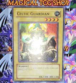 Yugioh Celtic Guardian LOB-007 Super Rare Original Print Konami 2002 - Image 3