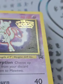 Mewtwo 3 WB Pokemon Card Black Star Promo The First Movie Rare Holo - Image 4