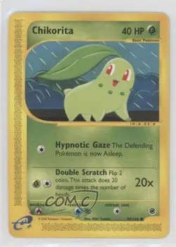 Chikorita Pokemon e-Card Series Expedition #99 2002 0lp8 - Image 1