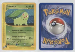 Chikorita Pokemon e-Card Series Expedition #99 2002 0lp8 - Image 3