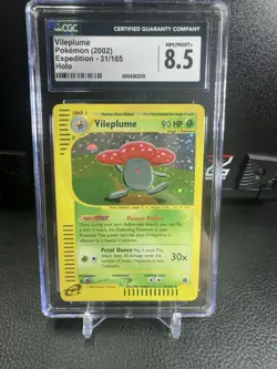 CGC 8.5 Vileplume 2002 Expedition 31/165 Holo Pokemon Card - Image 1