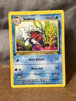 Pokemon TCG Seaking Jungle Card 46/64 Regular 1st Edition - Image 1