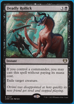 Deadly Rollick Commander Masters NM Black Rare MAGIC CARD (ID# 499098) ABUGames - Image 1