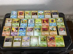 (30) Pokemon Non Holo Card VTG 1ST EDITION 1999 Japanese Gym Poliwhirl Squirtle - Image 1
